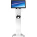 Sleek Floor Stand with Printer Slot for Touchscreen Monitors and Other Displays