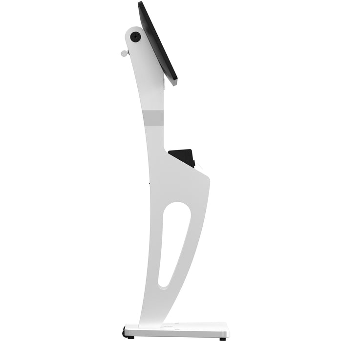 Sleek Floor Stand with Printer Slot for Touchscreen Monitors and Other Displays
