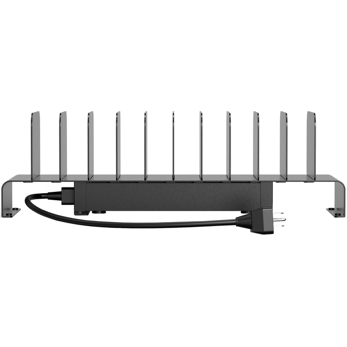 CTA Digital 10 Slot Gang Charger with 12 Ports for Additional Devices