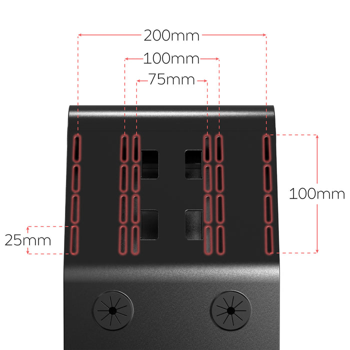 Sleek Floor Stand with Printer Slot for Touchscreen Monitors and Other Displays