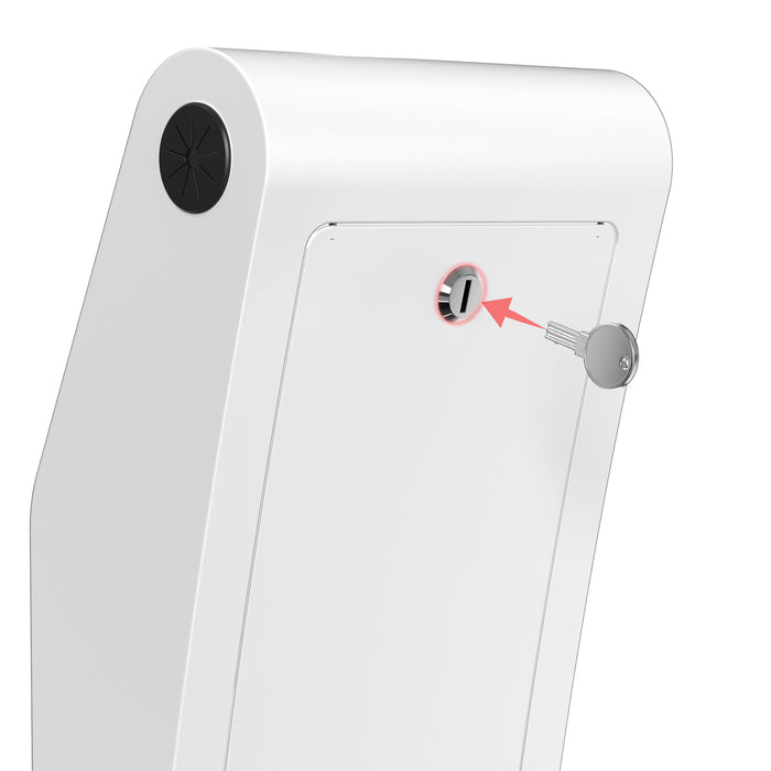 Sleek Floor Stand with Printer Slot for Touchscreen Monitors and Other Displays