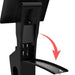 Sleek Floor Stand with Printer Slot for Touchscreen Monitors and Other Displays
