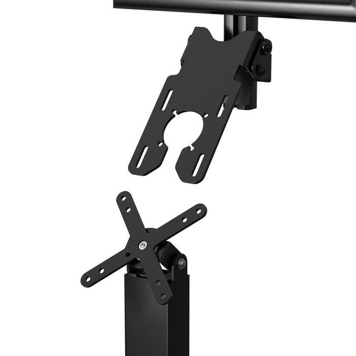 Thin Profile Graphic Sign Floor Stand with Security Enclosure for 9.7-11" Tablets