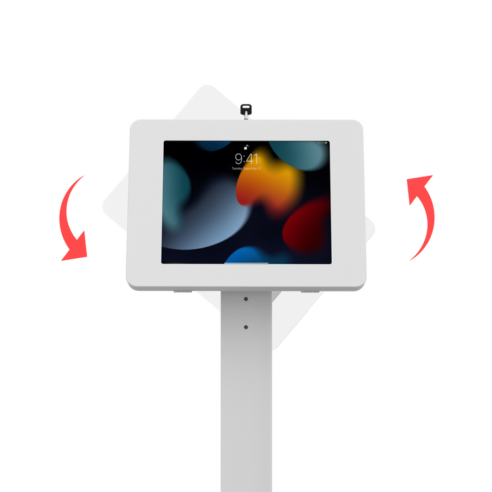 Premium Thin Profile Floor stand with Security Enclosure