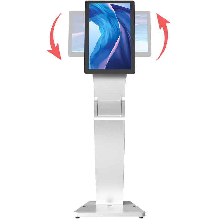 Sleek Floor Stand with Printer Slot for Touchscreen Monitors and Other Displays