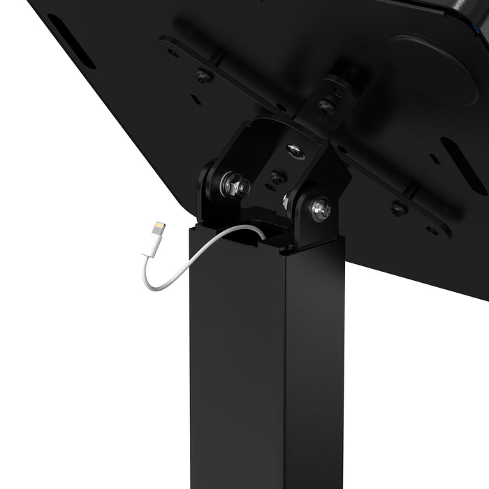 Thin Profile Graphic Sign Floor Stand with Security Enclosure for 9.7-11" Tablets