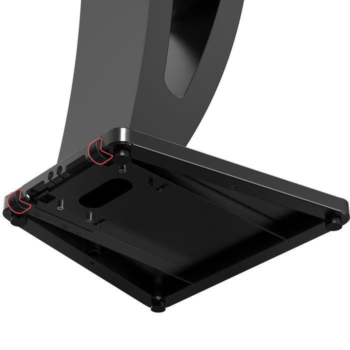 Sleek Floor Stand with Printer Slot for Touchscreen Monitors and Other Displays