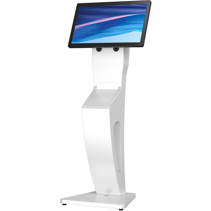 Sleek Floor Stand with Printer Slot for Touchscreen Monitors and Other Displays