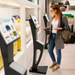 Sleek Floor Stand with Printer Slot for Touchscreen Monitors and Other Displays