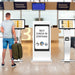 Sleek Floor Stand with Printer Slot for Touchscreen Monitors and Other Displays