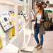 Sleek Floor Stand with Printer Slot for Touchscreen Monitors and Other Displays