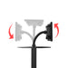 Floor Stand Workstation with Wireless Inductive Charging Case