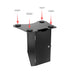 VESA Compatible Desk Mount w/Printer Shelf Compartment