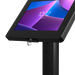 Thin Profile Graphic Sign Floor Stand with Security Enclosure for 9.7-11" Tablets