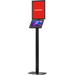 Thin Profile Graphic Sign Floor Stand with Security Enclosure for 9.7-11" Tablets