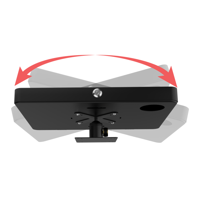 VESA-Compatible Rotary Ball-Head Adjusting Mount w/ Security Enclosure