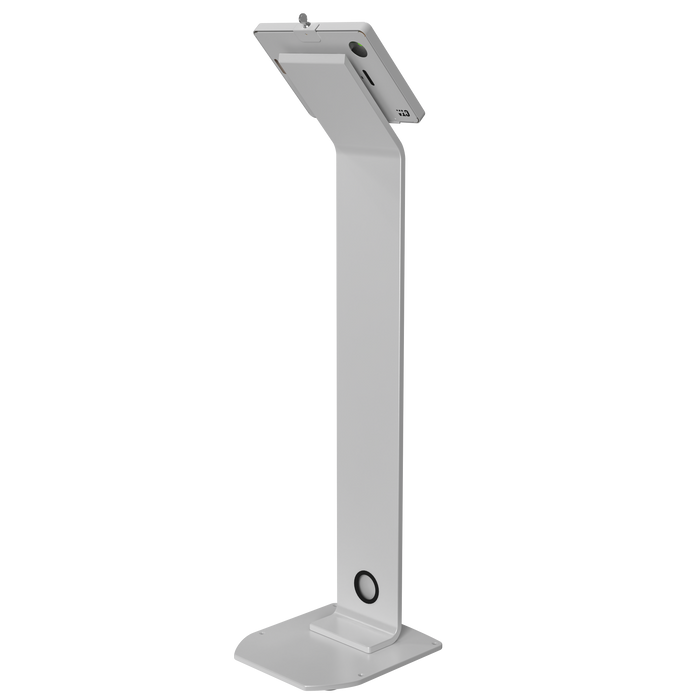 Premium Locking Floor Stand Kiosk (White)