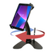 Universal Dual Security Kiosk with Locking Holder and Anti-Theft Cable for 7-13 Inch Tablets