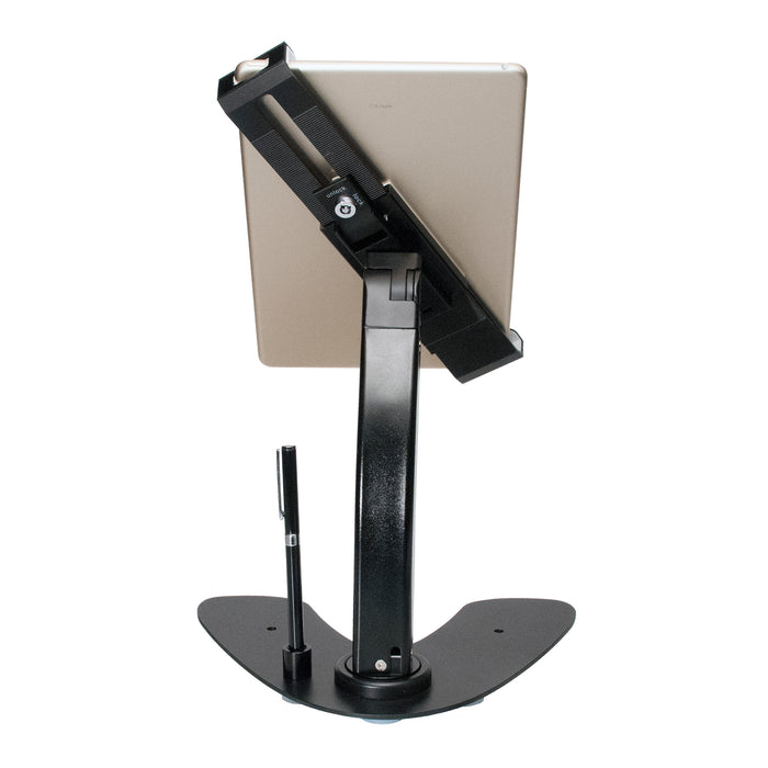 Universal Dual Security Kiosk with Locking Holder and Anti-Theft Cable for 7-13 Inch Tablets