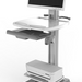 Rolling Medical Cart with Height-Adjustable VESA Mounting Bracket and Keyboard and Mouse Tray