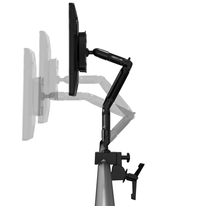 VersaGuard Twist Lock I11 Induction Case and Dock with Flex Desk Clamp Mount