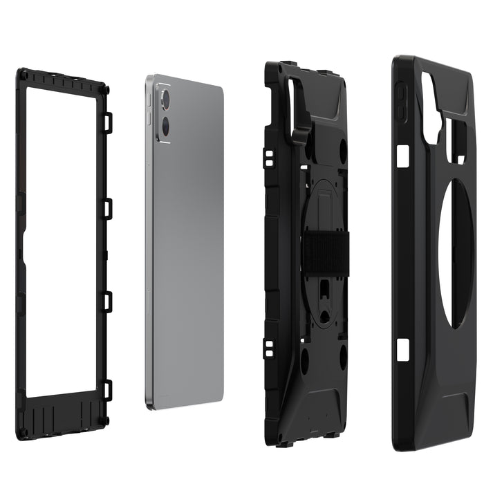 VersaGuard Magnetic Protective Tablet Case with POGO Charging, Built-In Kick Stand and Hand Strap for Lenovo K11