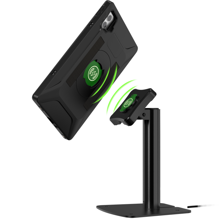 VersaGuard Smart Lock Charge I11 Case and Dock with Versatile 180 Degree Rotation Desk Mount