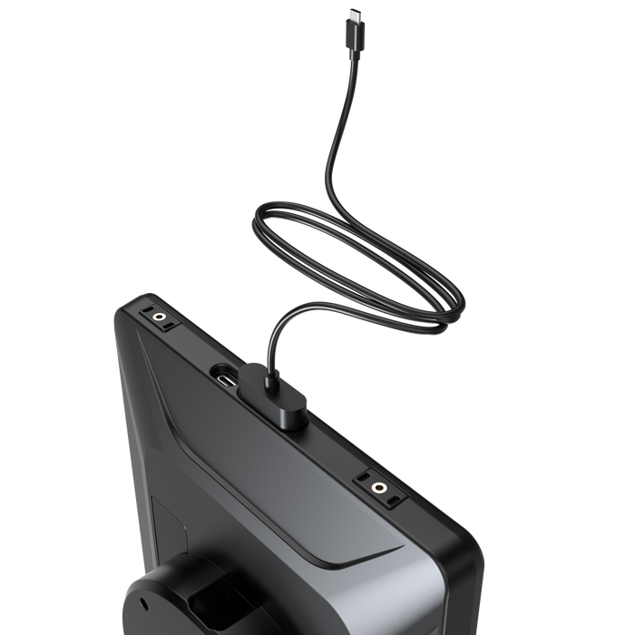VersaGuard Twist Lock I11 Induction Case and Dock with Flex Desk Clamp Mount