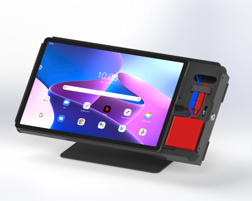 Custom Enclosure and Stand with NFC and Battery Compartment for Lenovo Idea Tab Pro Gen 1